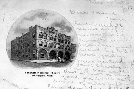 Beckwith Memorial Theatre - Old Post Card